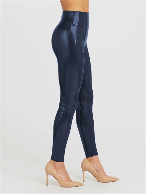 Spanx Faux Patent Leather Leggings Glanzende Legging Shapewear 20301r