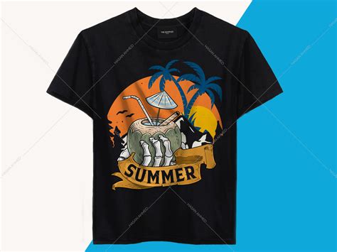 summer beach t shirt design by hasan ahmed on dribbble