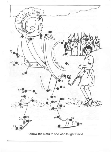 Gambar David Goliath Coloring Page Christian Pages di Rebanas - Rebanas