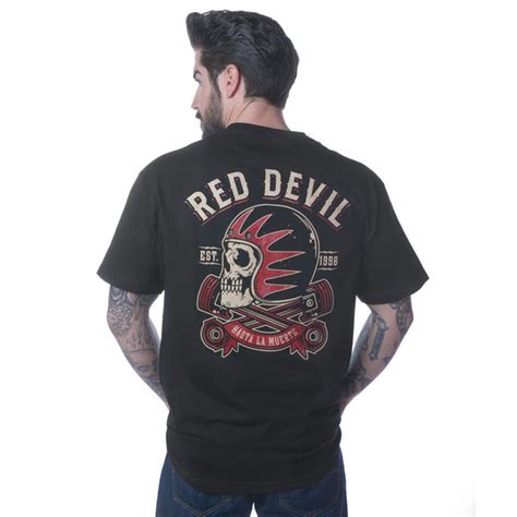 Hasta La Muerte T Shirt Red Devil Clothing