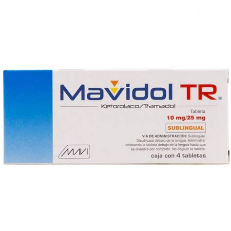 Mavidol Tr Mg Mg Sublingual Tabletas Farmacias San Jose