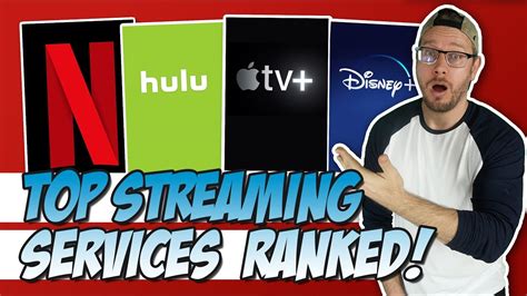 top 6 streaming services ranked netflix to hulu to amazon prime to disney youtube