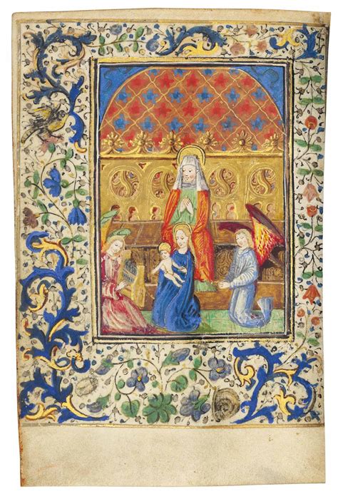 BOOK OF HOURS, use of Sarum, in Latin, ILLUMINATED MANUSCRIPT ON VELLUM