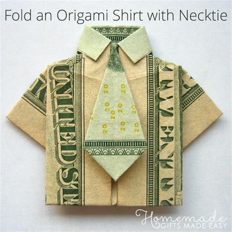 Money Origami Shirt And Tie Folding Instructions Artofit