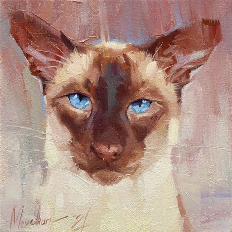 Siamese Cat Canvas Artwork By Alex Movchun Icanvas