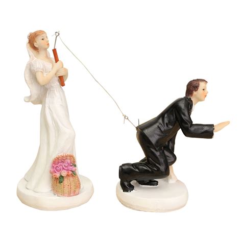 Funny Romantic Wedding Cake Topper Figure Bride Groom Couple Bridal Groom Sp Ebay