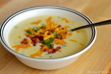 The soup uses ingredients you most likely already have at home and can be made so. Loaded Baked Potato Soup