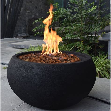 Gas fire pit outdoors is a great way to experience the same amazing quality of a gas fire but outside. Astrath Concrete Propane/Natural Gas Fire Pit & Reviews ...
