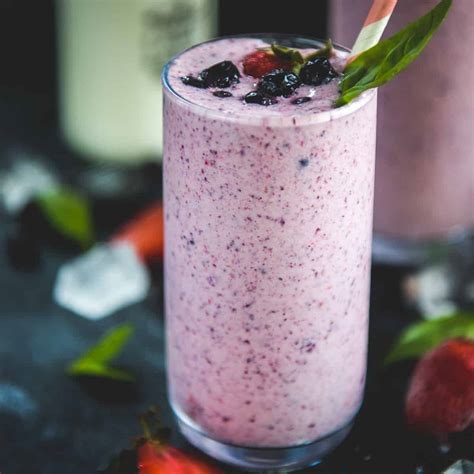 Strawberry Blueberry Smoothie Recipe No Banana Video
