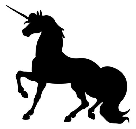 Unicorn Head Silhouette At Getdrawings Free Download