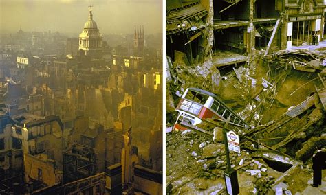 Colour Pictures Revealed Of London Blitz From Nazi Bombers In World War