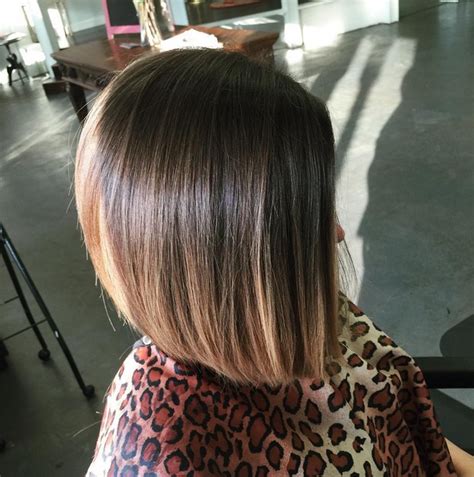 Long Stacked Bob Hairstyle