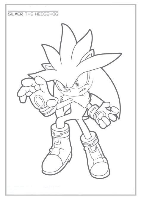 Sonic the hedgehog is a video game franchise by yuji naka. Sonhar e brincar: Silver The Hedgehog para colorir