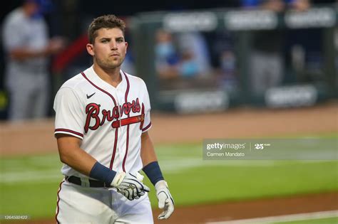 Austin Riley Of The Atlanta Braves Bats During A Game Against The