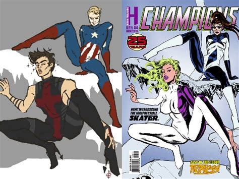 Hawkeye In Over Exaggerated Sexualized Female Comic Book Poses — Geektyrant