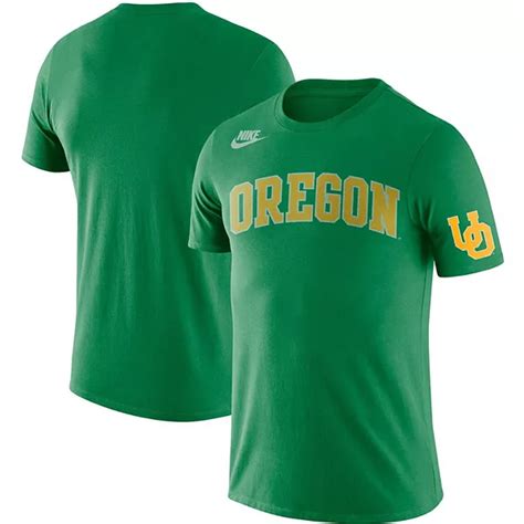 Mens Nike Green Oregon Ducks Basketball Retro 2 Hit T Shirt