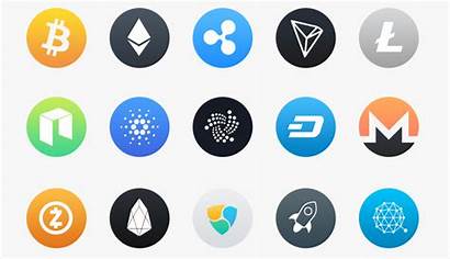 Cryptocurrency Icons Spend Places Crypto Why Graphics