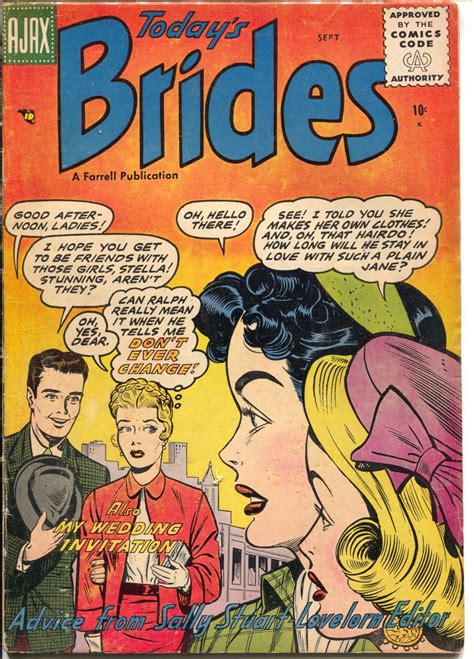today s brides 3 1956 spicy good girl art rare bold heavy line art vg comic books golden
