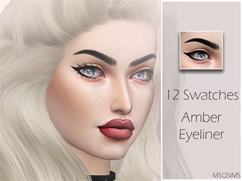 Amber Eyeliner At Msq Sims Sims 4 Updates