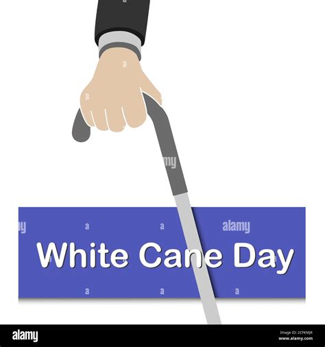 White Cane Safety Day Vector Ill Stock Vector Image And Art Alamy