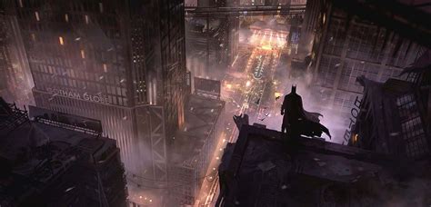 Download Dark And Mysterious Gotham City Skyline