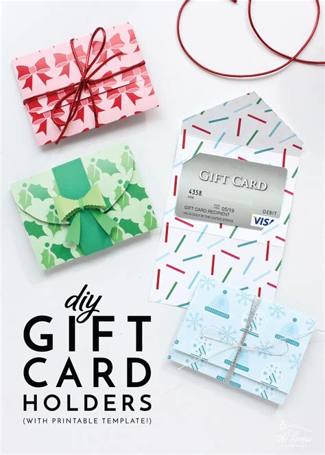 Printable Gift Card Holder Templates Free Printable Gift Card Holders