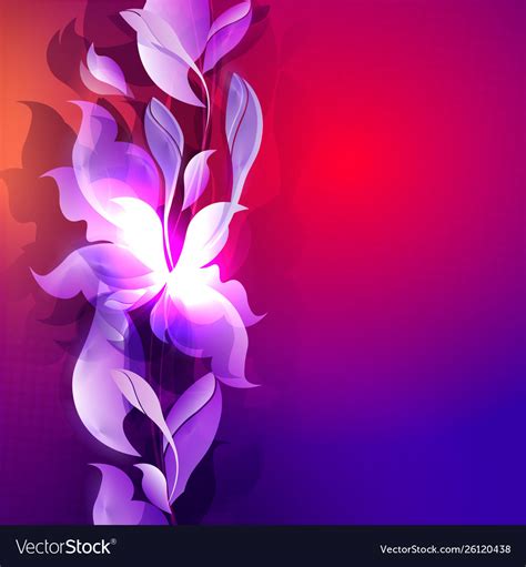 Dark Blue With Red Color Background With Abstract Vector Image