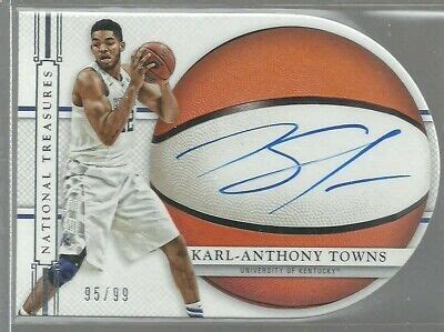 Karl Anthony Towns Panini National Treasures Autograph Rookie R C