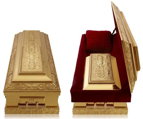 The Most Luxurious Casket In The World 24 Karat Gold Gilded Monarch