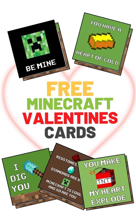 Check spelling or type a new query. Free Minecraft Valentines Day Cards - 5 Epic Designs