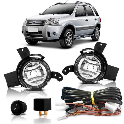 Kit Farol Milha Auxiliar Ecosport 2008 2009 2010 2011 2012 Kit Faról de Milha