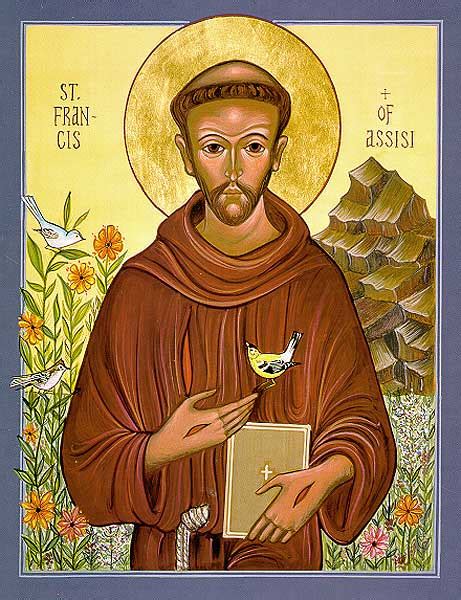 St Francis Of Assisi Icon Reproduction