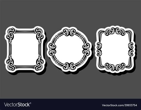Set Of Decorative Frames Royalty Free Vector Image