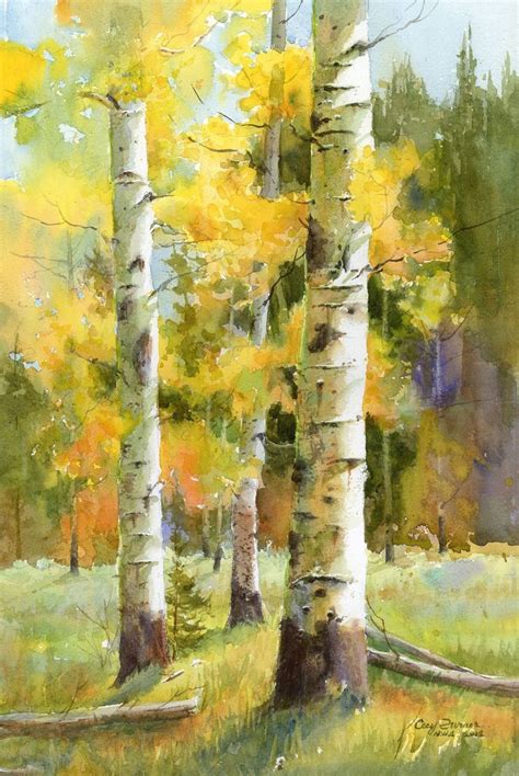 Anaspenaday How Aspens Are Painted In Oil And Watercolor Modern