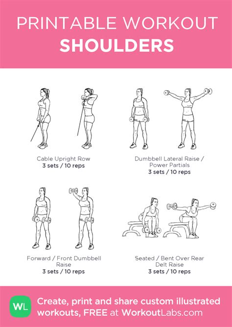 Shoulders My Visual Workout Created At Workoutlabs Com Click Through To Customize And