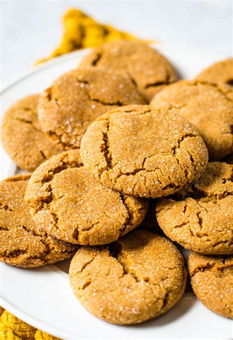 Ginger Snap Cookies Soft And Chewy Cleverly Simple