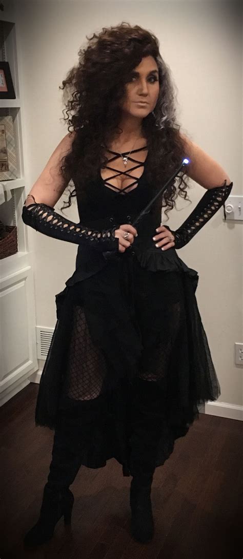 Add drama to a penny dreadful inspired vampire or sorceress. Bellatrix Lestrange costume I pieced together from various Amazon purchases… | Bellatrix ...