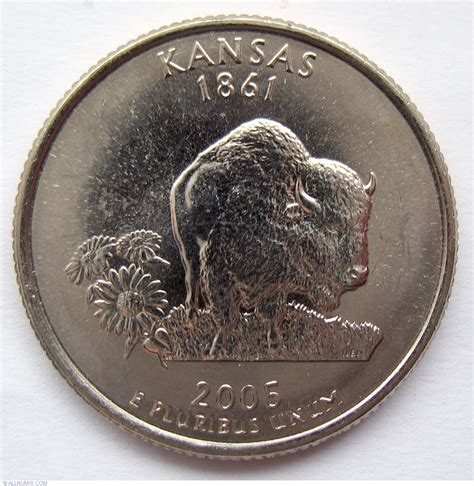 State Quarter 2005 D Kansas Quarter 50 State Series 1999 2008