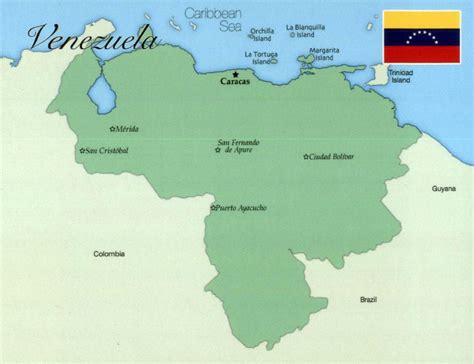Venezuela Cities Map Map Of Venezuela With Cities South America