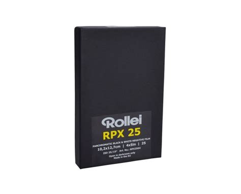 Rollei Rpx 25 Iso 4x525 Sheets Freestyle Photographic Supplies