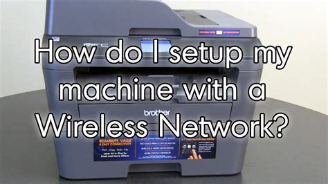 How to setup wireless connection for your brother mfc l2700dw printer you are now connected to your wifi and can begin printing from anywhere within range of the wireless network. Setup wireless using the control panel HLL2380DW ...