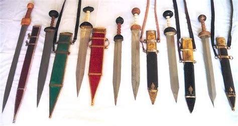 Romangladiustypescollection Swords And Spears Of Rome Pinterest
