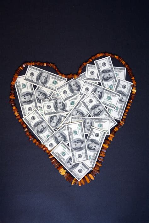 Heart Of Money Stock Photo Image Of Dollar Shape Sold 7209484