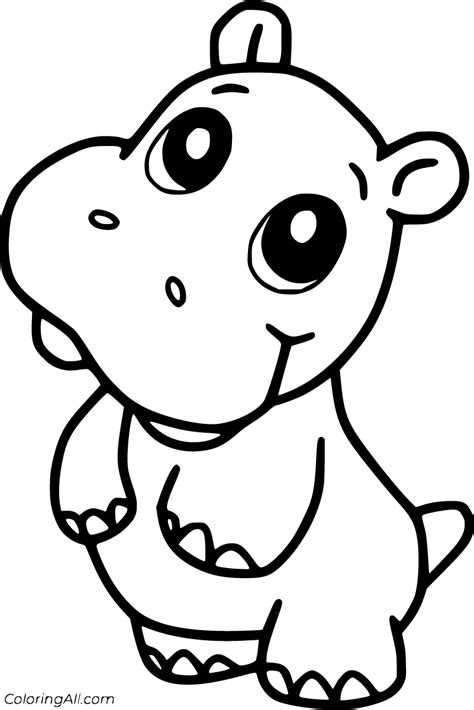 Baby Hippo Coloring Pages 16 Free Printables Coloringall
