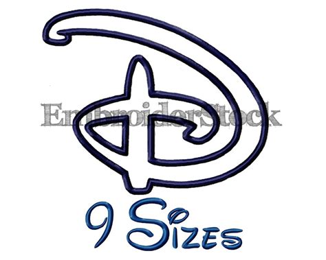 9 Sizes Disney Applique Font Machine Embroidery Fonts Etsy