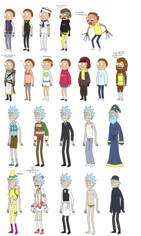 22 Rick And Mortys In Various Costumes Rrickandmorty