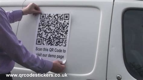 How To Apply Qr Code Stickers To A Vehicle Youtube