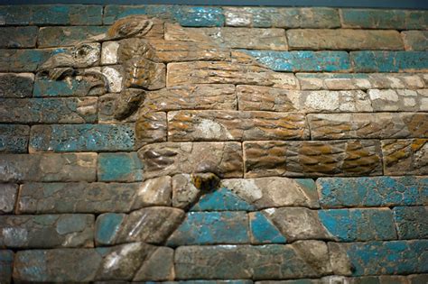 Panel Striding Lion 604562 Bc Neo Babylonian Period Reign Of