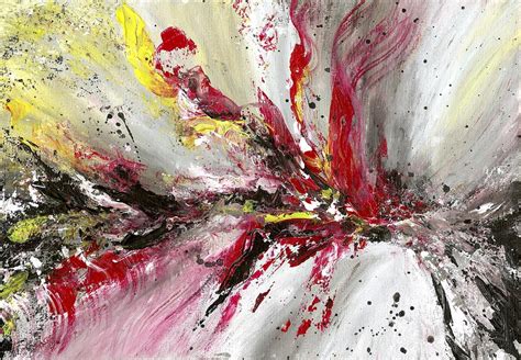 Explosion Abstract Painting By Karolina Moskwa Pixels