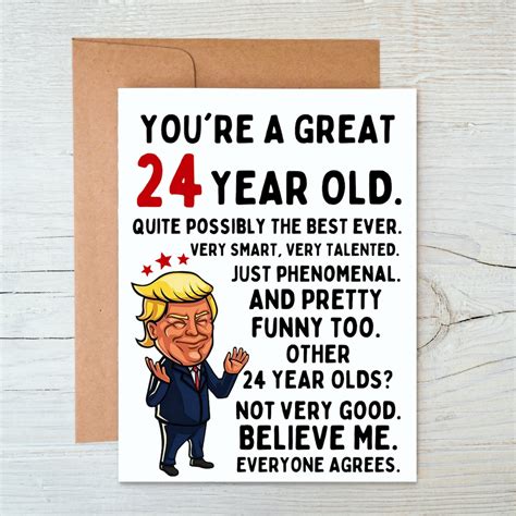 Funny 24th Birthday Card 24th Birthday Card 24th Birthday Etsy
